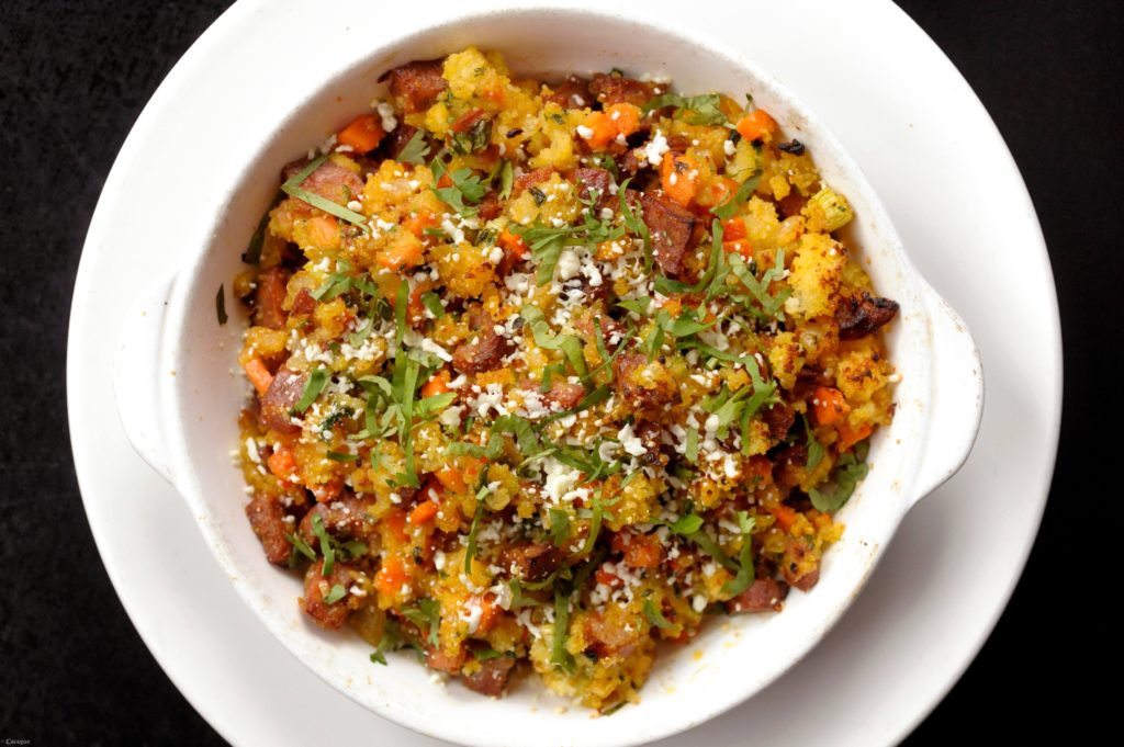 Chorizo and Cornbread Stuffing Recipe | Cacique