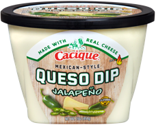 cacique jalapeno queso container