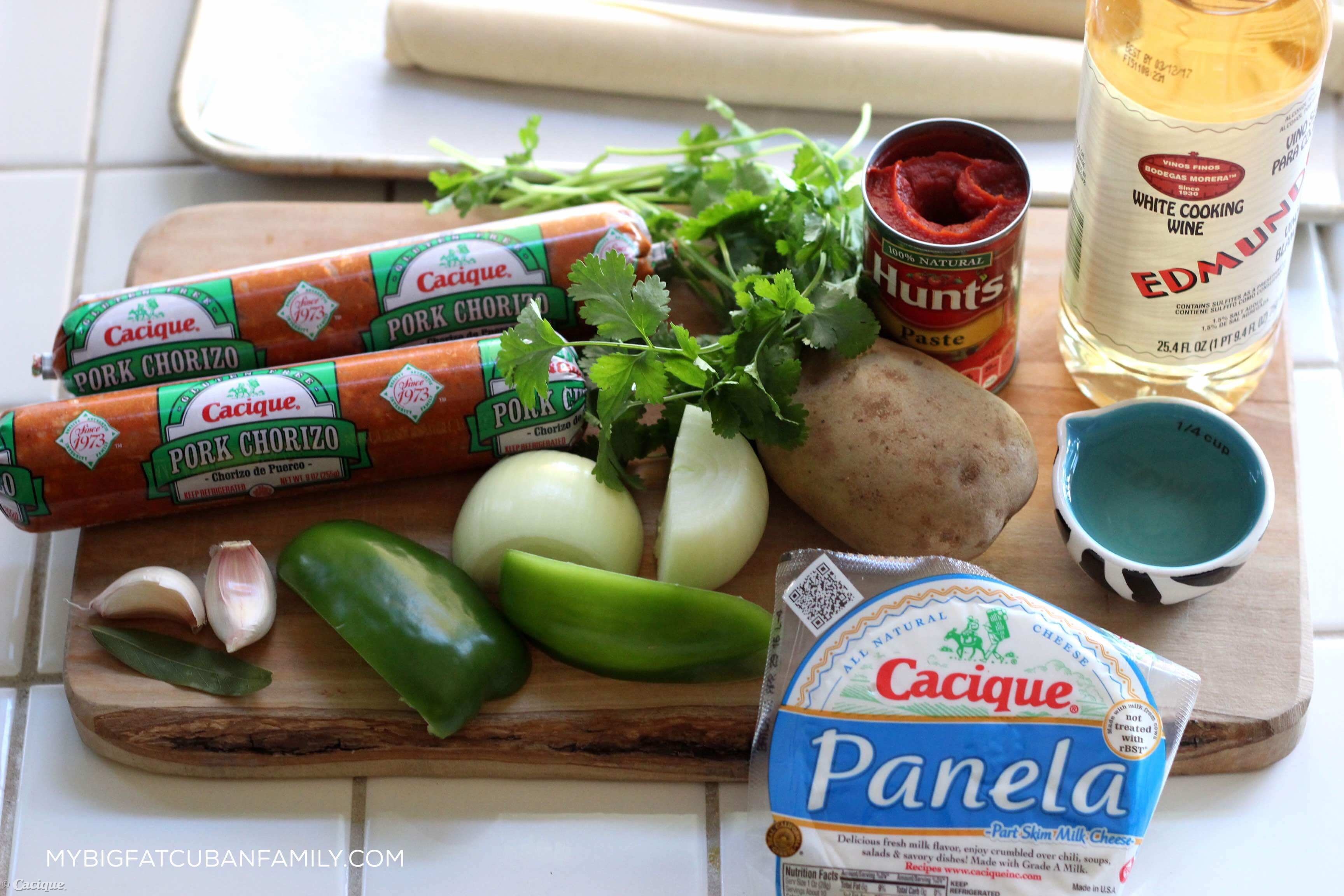 Pork empanadas ingredients