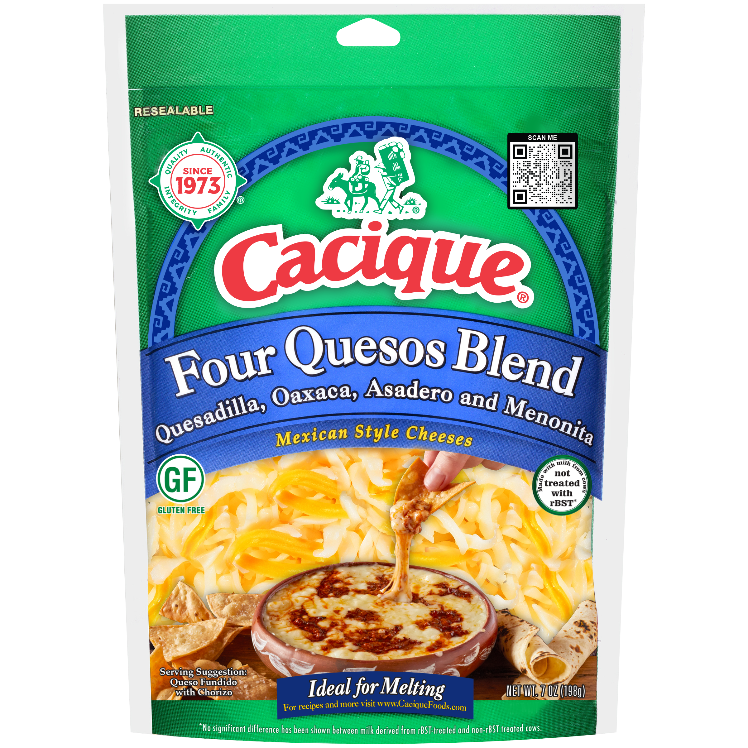 Four Quesos Blend Shredded Cheese