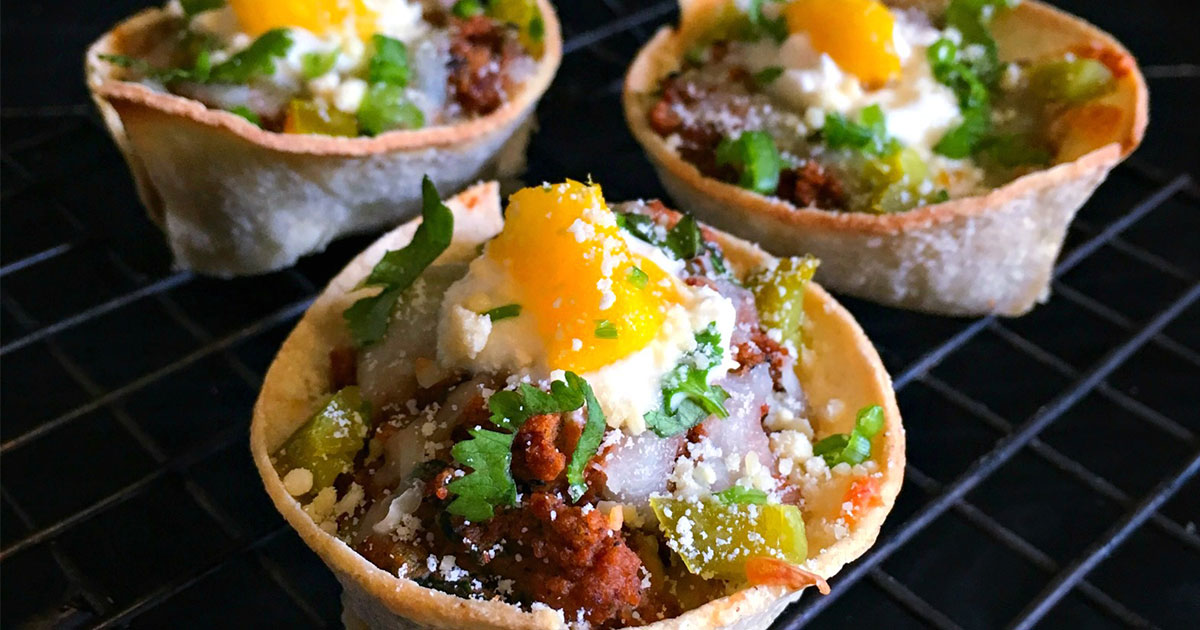 Chorizo Mango Taco Bites | Cacique® Foods