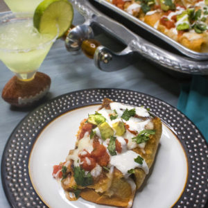 Baked Chimichangas with Cacique® Chorizo & Cheeses