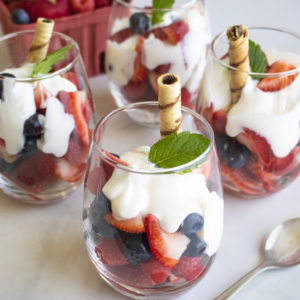 Summer Berries With Lemon Crema