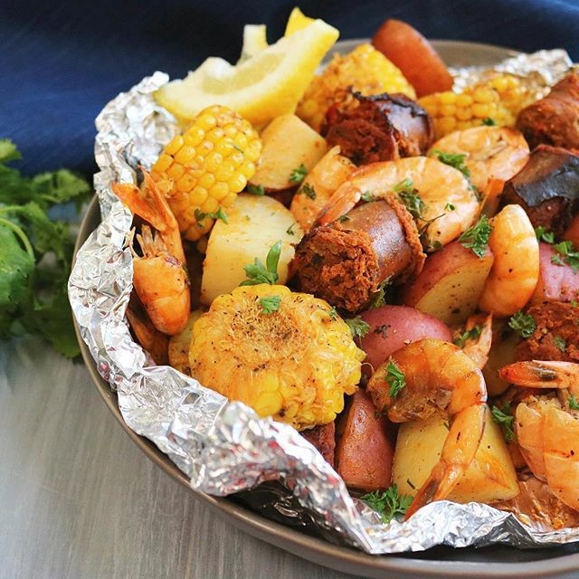 Cacique® Longaniza Cured Pork Sausage, Shrimp, Corn and Potatoes