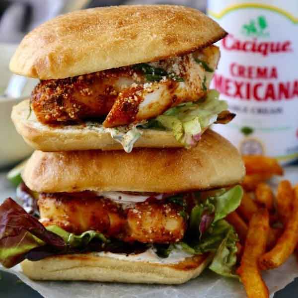 Spicy Blackened Fish Sandwiches