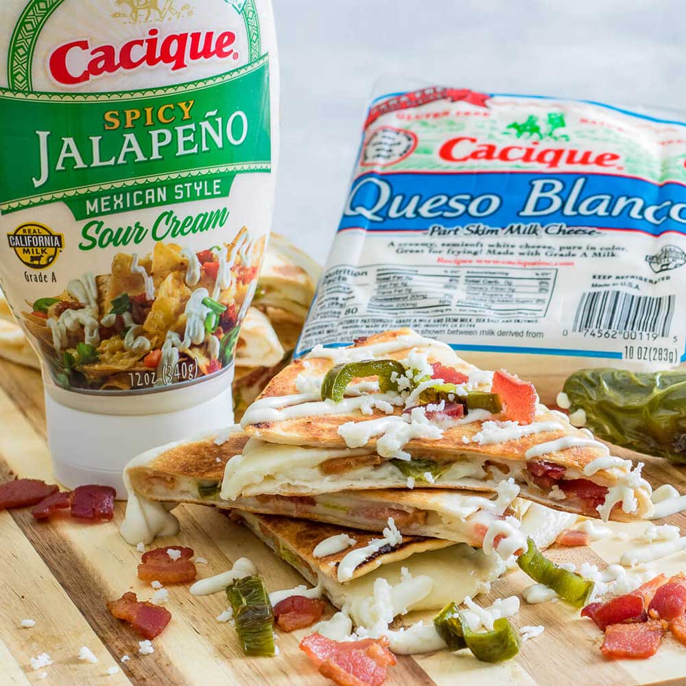 Jalapeño Popper Quesadillas