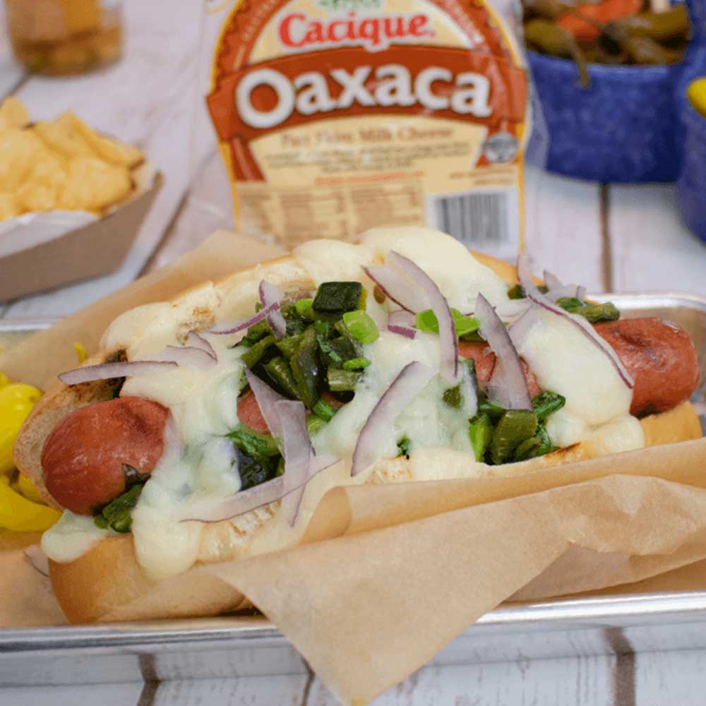 Southwest Green Chile Cheese Dog