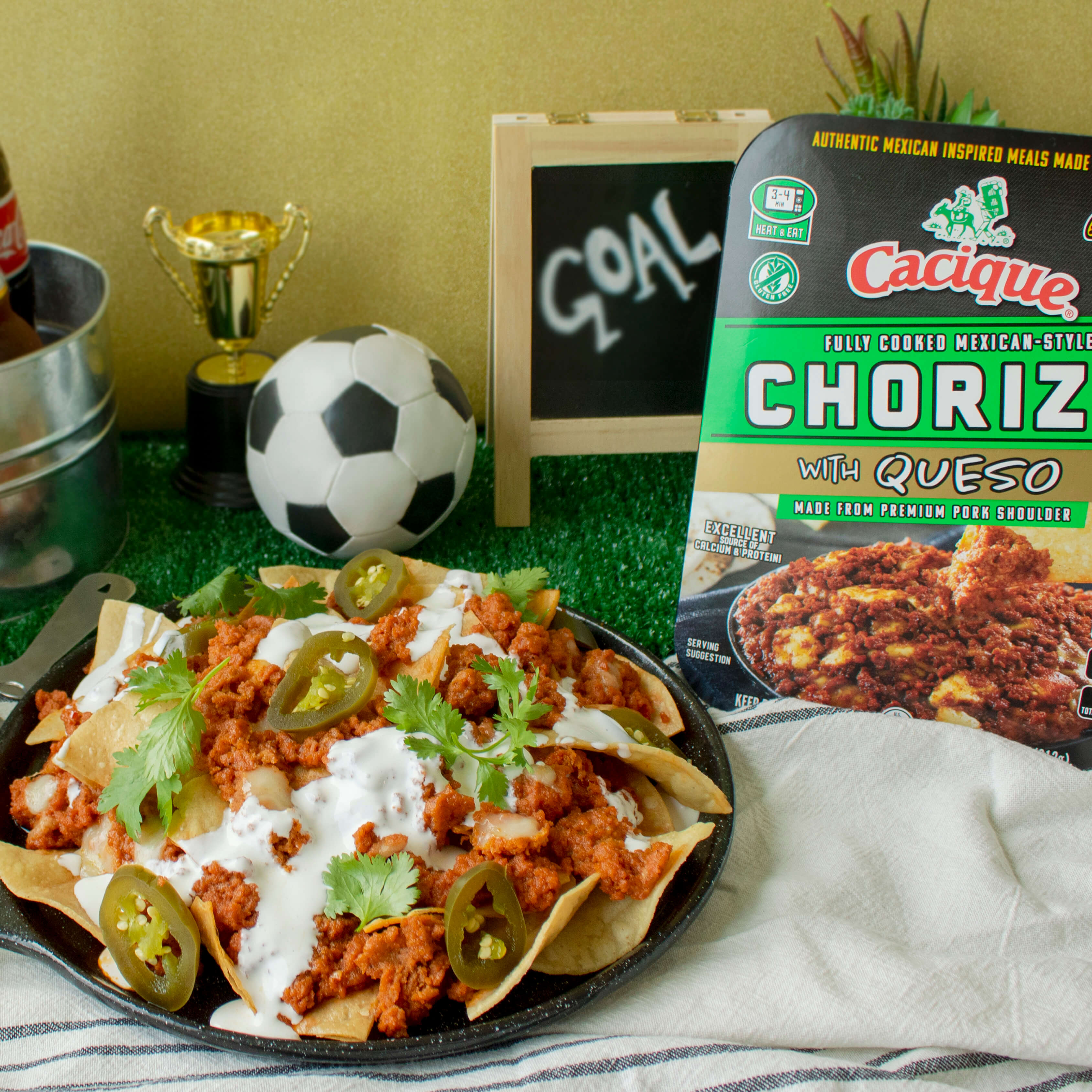 Cacique Fully Cooked Pork Chorizo Nachos