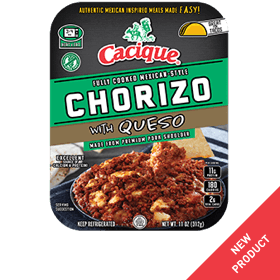 Fully Cooked Chorizo With Queso