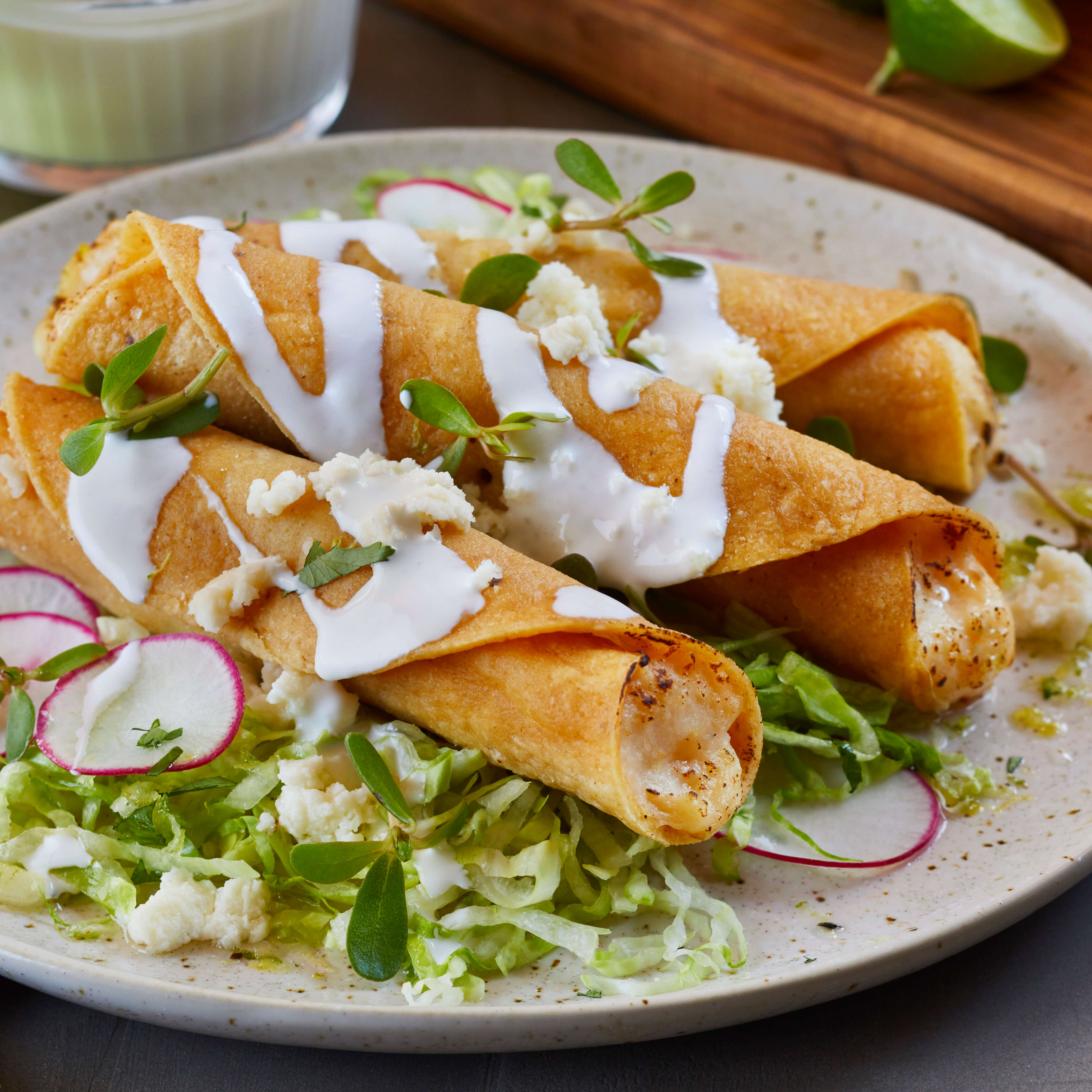 Celery Root And Potato Taquitos