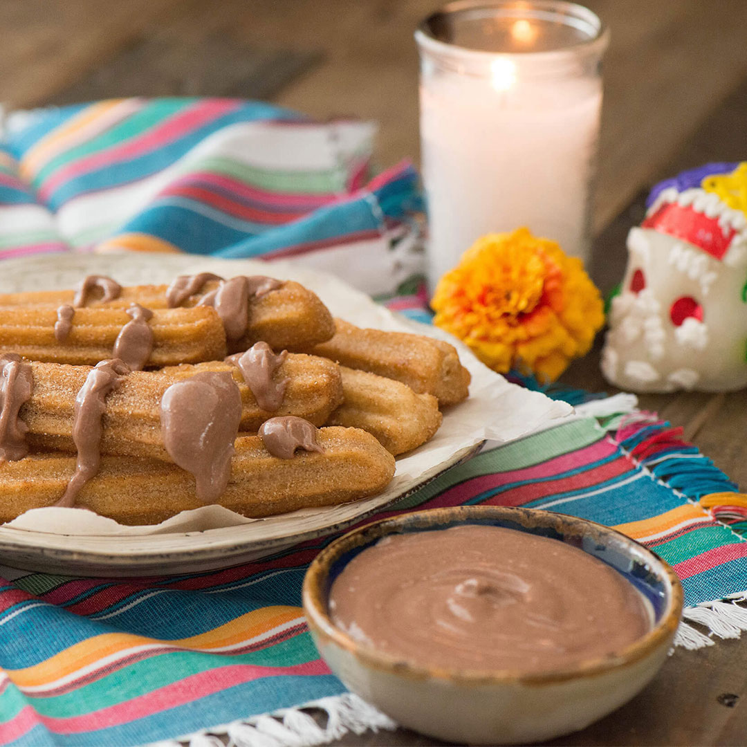Churros with Creamy Chocolate Sauce