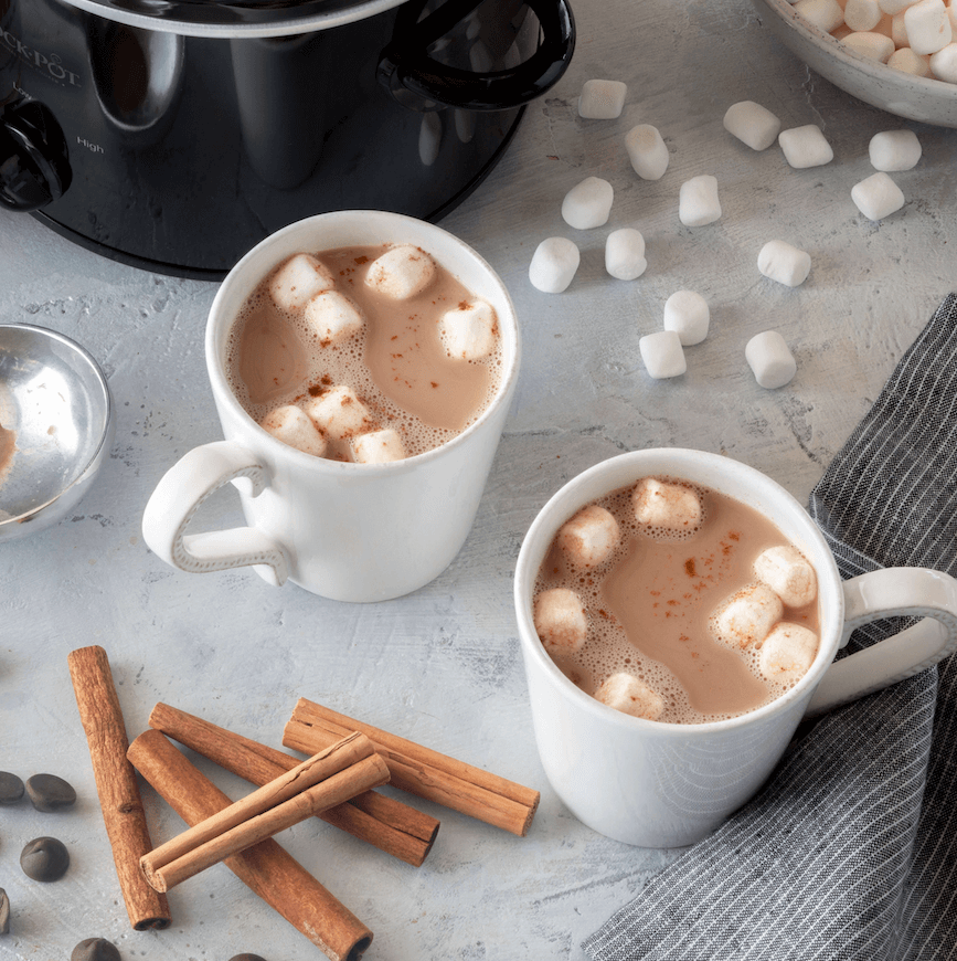 Pumpkin Spice Hot Chocolate with Crema