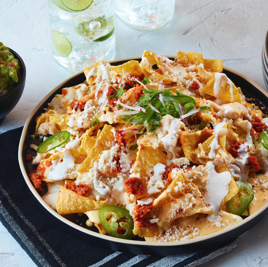 Cheesy Chorizo Nachos