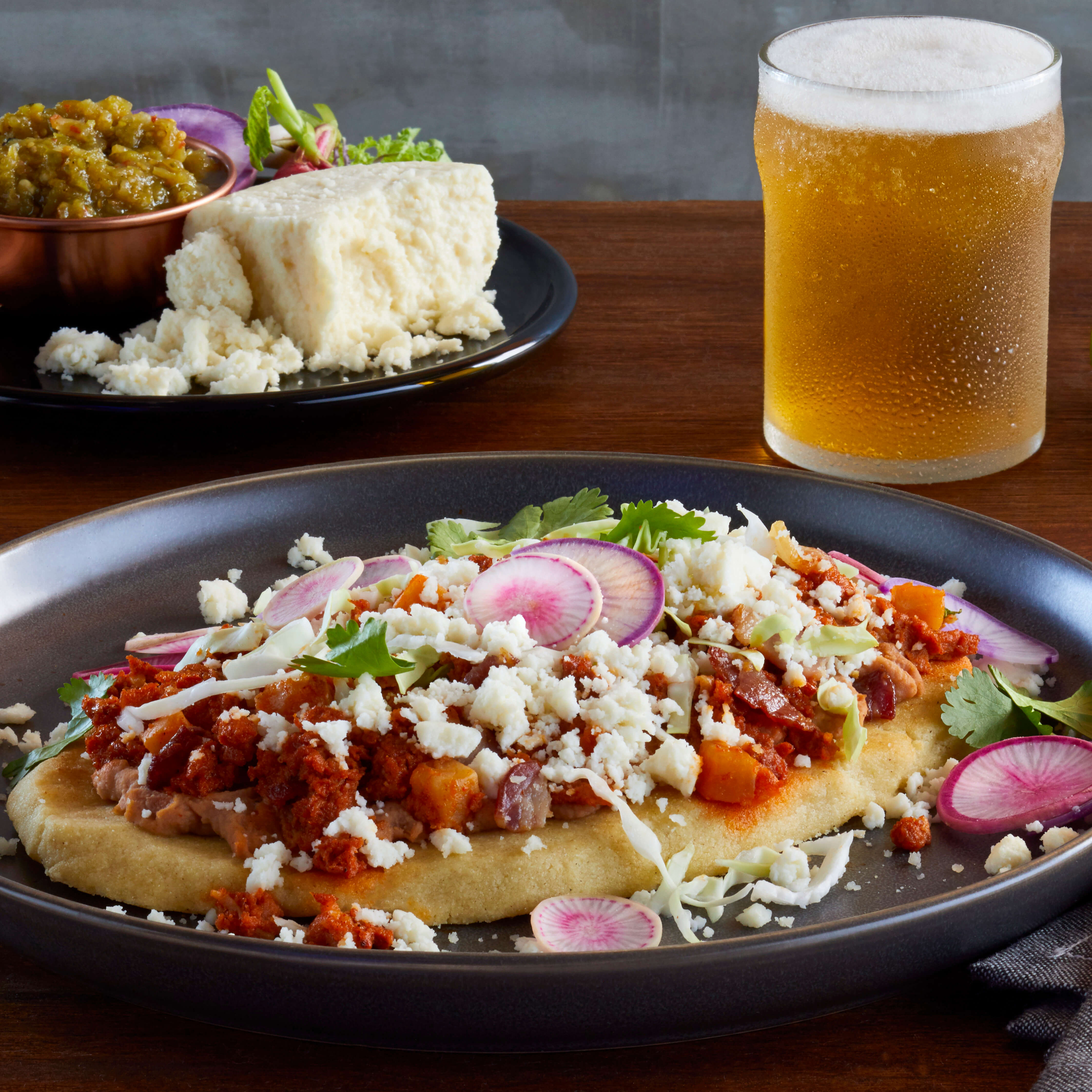 Huaraches de Papas con Chorizo