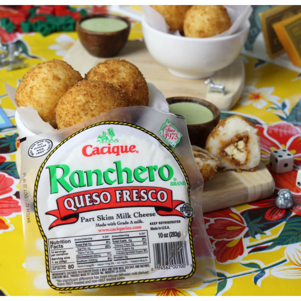 Papa Rellenos Stuffed with Ranchero Queso Fresco and Beef Chorizo