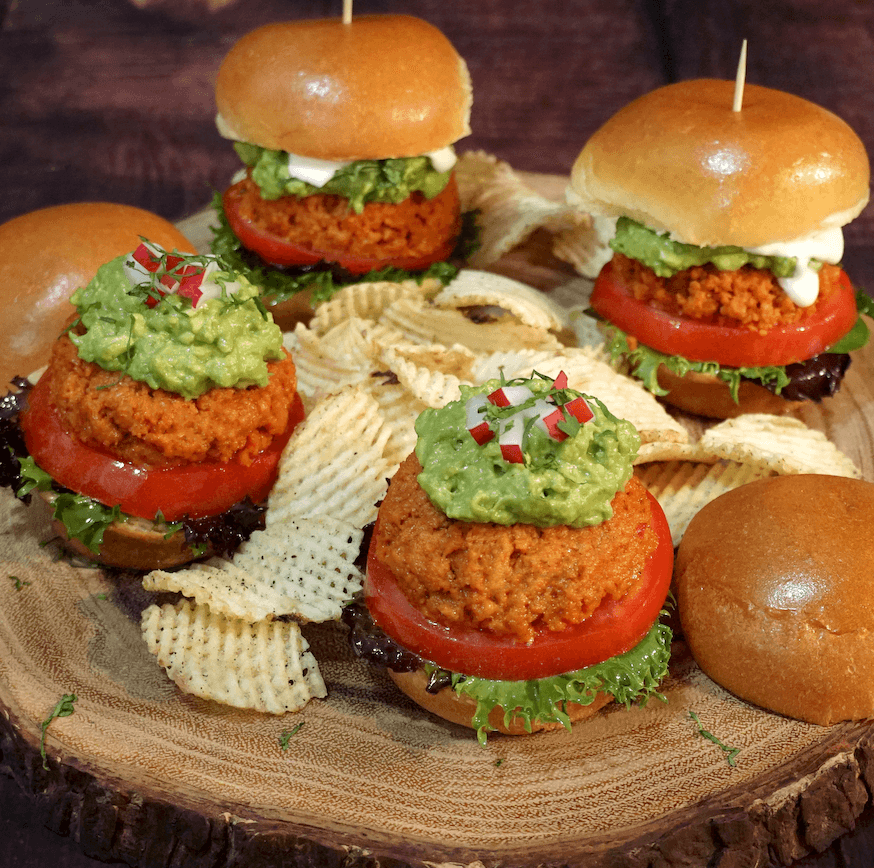 Chorizo with Queso Sliders