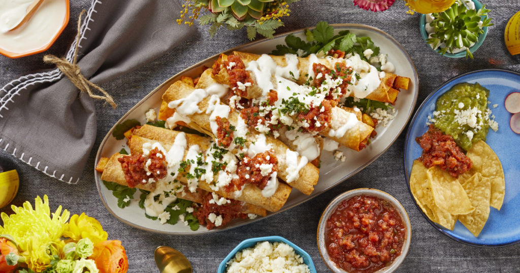 Air Fryer Queso Fresco, Chorizo and Potato Flautas Cacique® Inc.