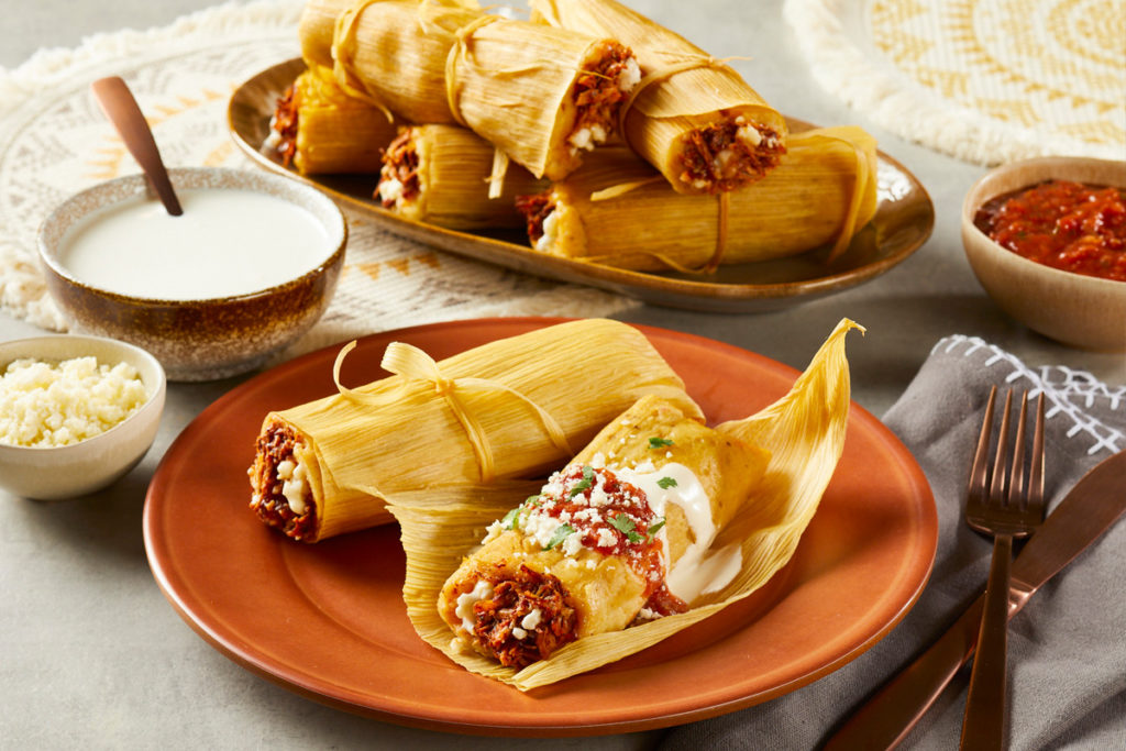 Red Chile Chicken & Cotija Tamales Cacique® Inc.
