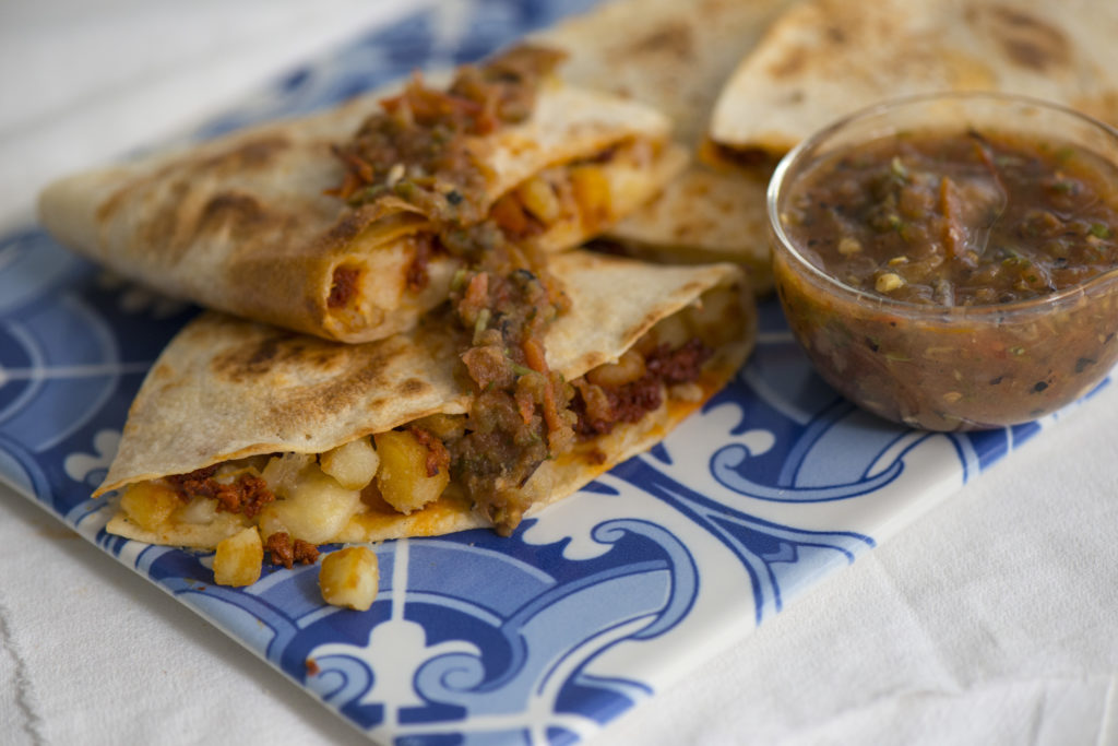Papas con Chorizo Quesadilla Cacique® Inc.