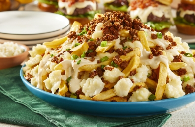 photo of Cacique Cheesy Chorizo Fries plate