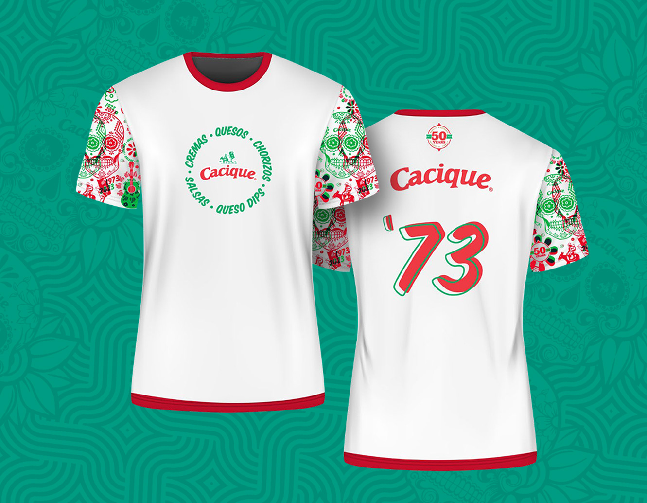photo of a stylized Cacique jersey