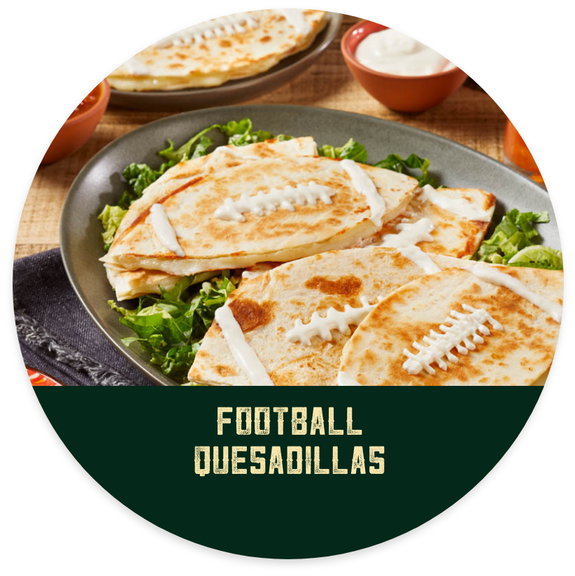 Football Quesadillas