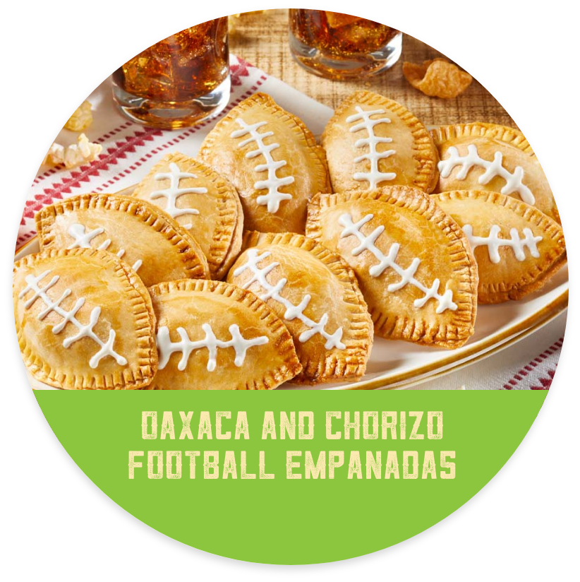 Oaxaca and Chorizo Football Empanadas