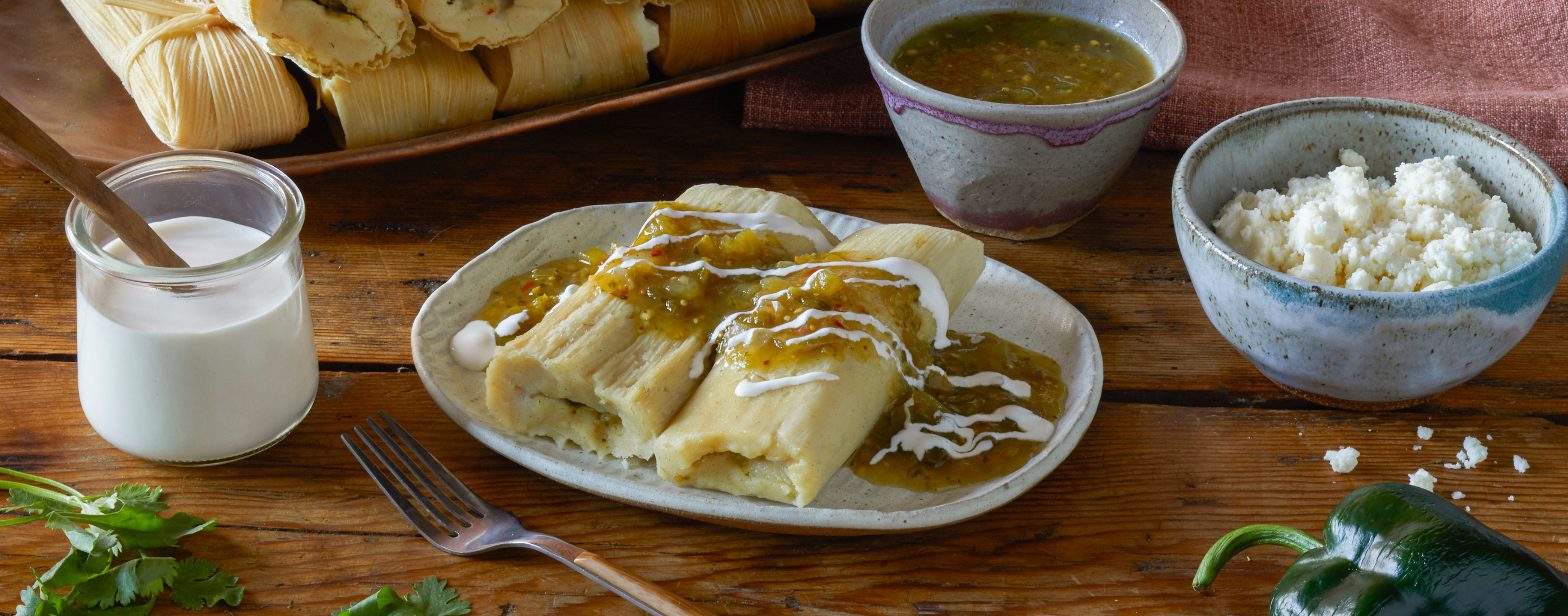 Tamales with Rajas and Queso Fresco | Cacique® Foods
